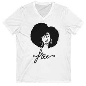 Afro Face Design TShirt, Rose Gold, Abstract T-shirt Design Black Girl Power,